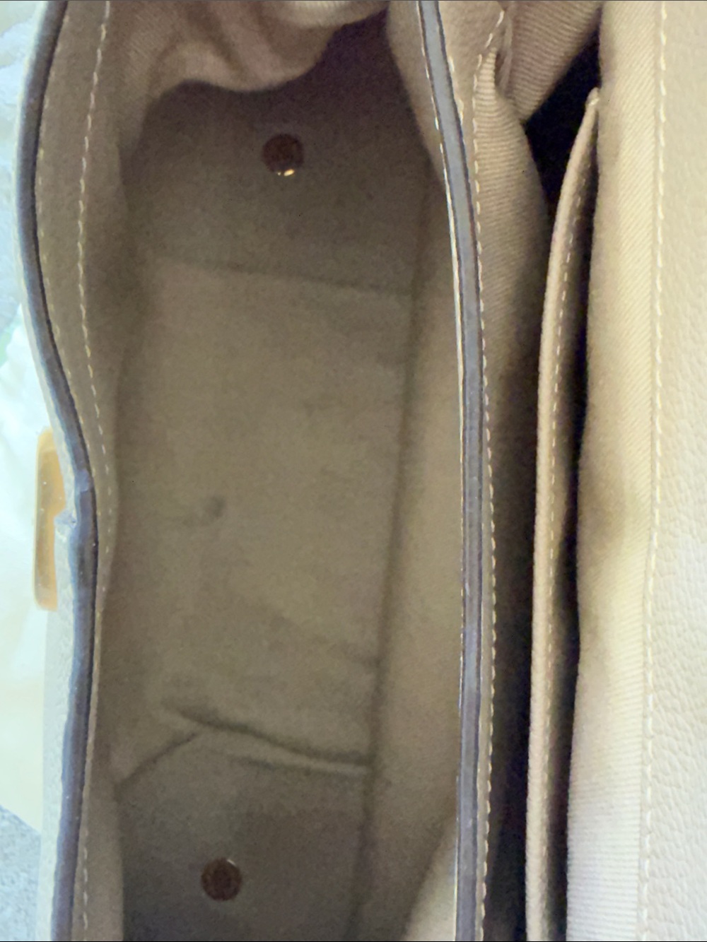 Polène Mokki Mini Handbag Purse Textured Taupe - Picture 7 of 9